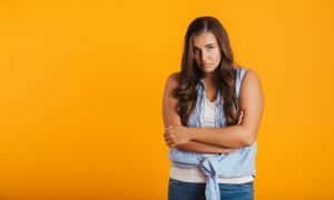 Woman feeling dejected