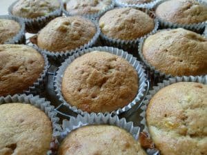 cake muffins full of sugar