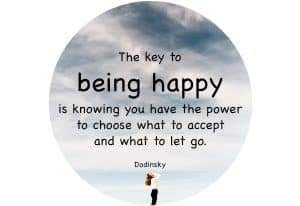 The key to being happy is